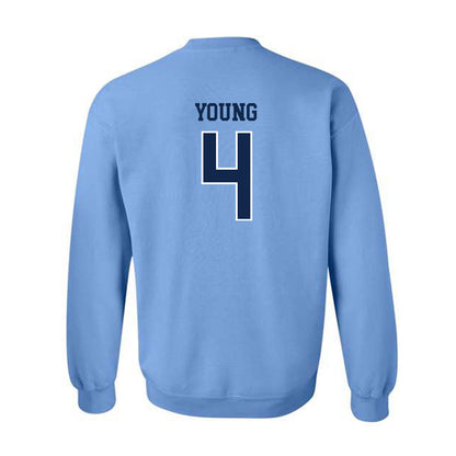 UNC - NCAA Men's Basketball : Jaydon Young - Classic Shersey Crewneck Sweatshirt-1