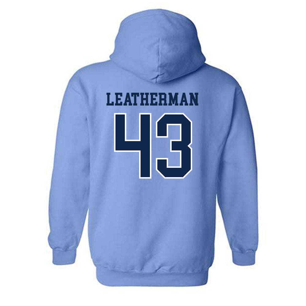UNC - NCAA Baseball : Riley Leatherman - Classic Shersey Hooded Sweatshirt-1