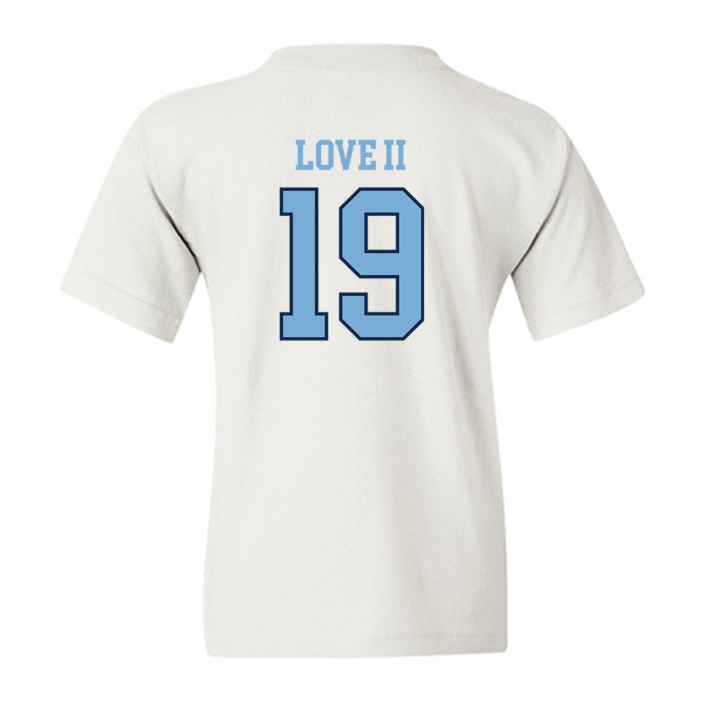 UNC - NCAA Football : Reggie Love II - Classic Shersey Youth T-Shirt-1