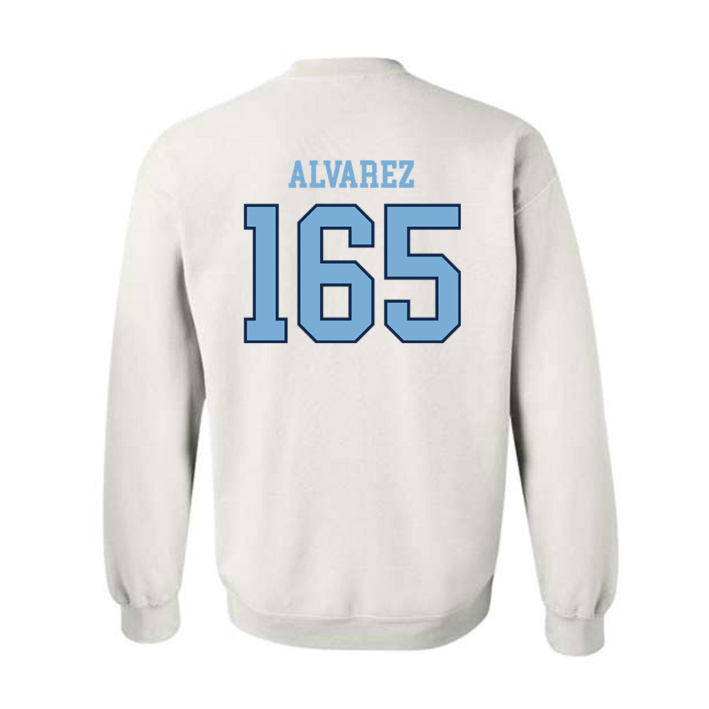 UNC - NCAA Wrestling : Omaury Alvarez - Classic Shersey Crewneck Sweatshirt-1