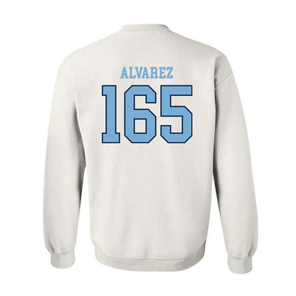 UNC - NCAA Wrestling : Omaury Alvarez - Classic Shersey Crewneck Sweatshirt-1