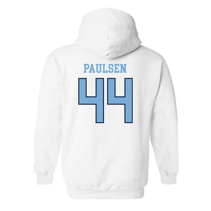UNC - NCAA Baseball : Erik Paulsen - Classic Shersey Hooded Sweatshirt-1