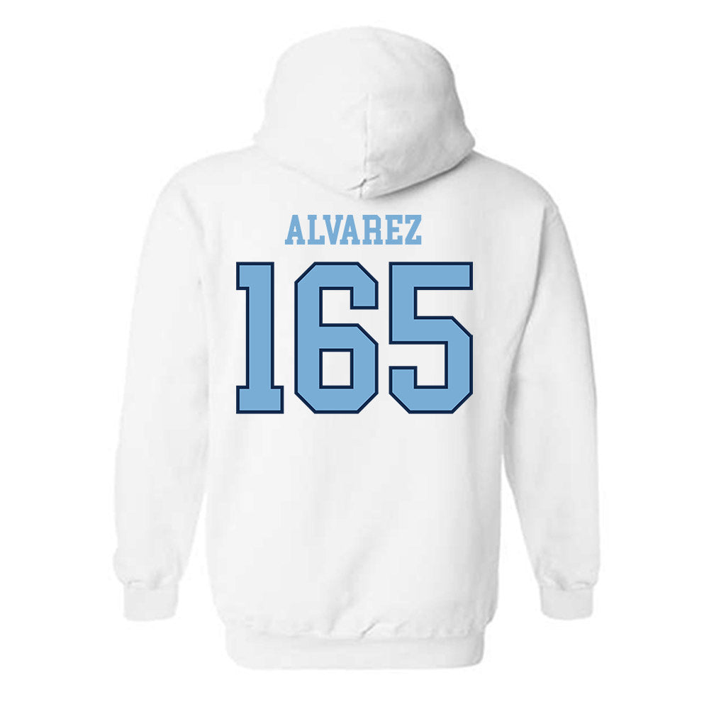 UNC - NCAA Wrestling : Omaury Alvarez - Classic Shersey Hooded Sweatshirt-1