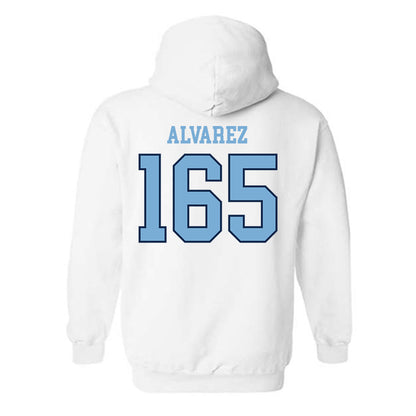 UNC - NCAA Wrestling : Omaury Alvarez - Classic Shersey Hooded Sweatshirt-1