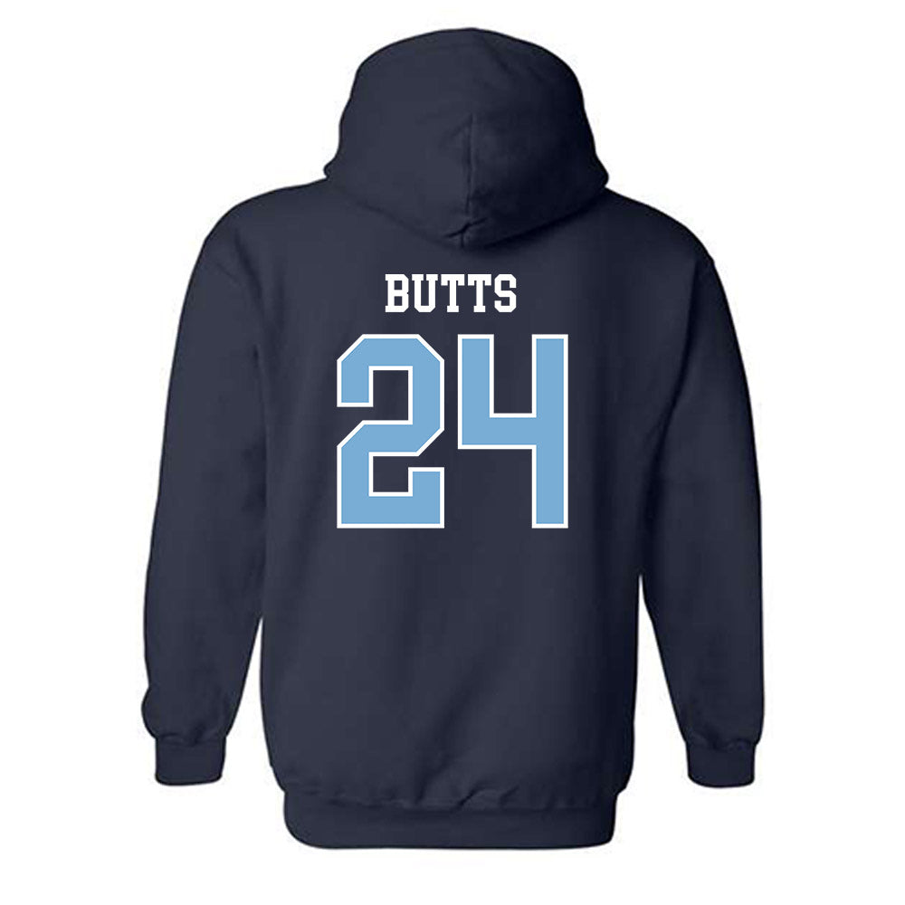 UNC - NCAA Football : Javion Butts - Sports Shersey Hooded Sweatshirt-1