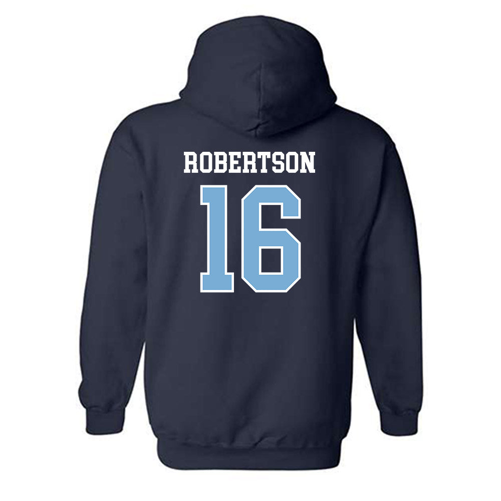 UNC - NCAA Football : Zamaurious Robertson - Sports Shersey Hooded Sweatshirt-1
