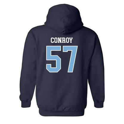 UNC - NCAA Football : William Conroy - Sports Shersey Hooded Sweatshirt-1