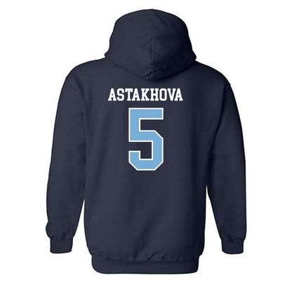 UNC - NCAA Women's Basketball : Liza Astakhova - Sports Shersey Hooded Sweatshirt-1