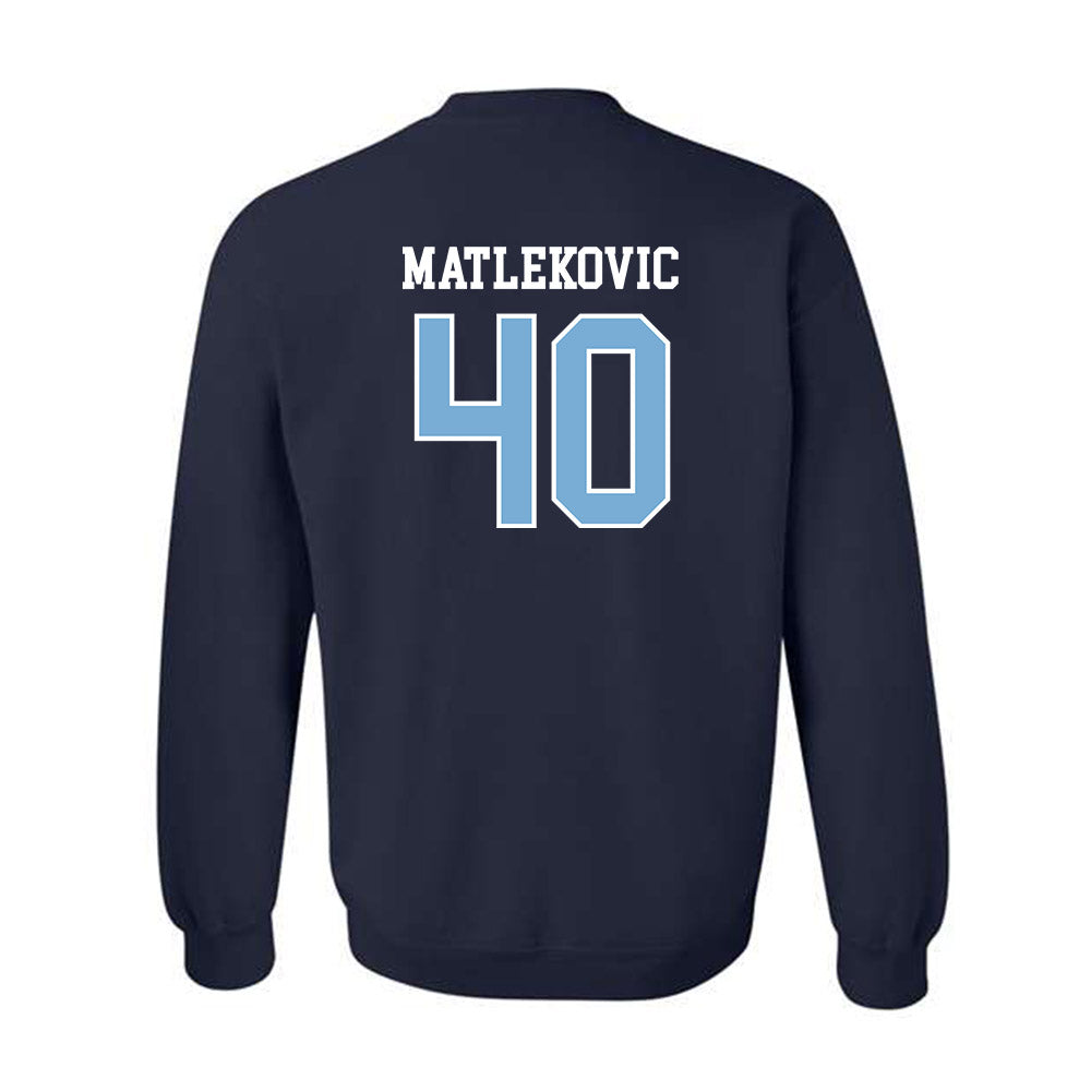 UNC - NCAA Men's Basketball : Ivan Matlekovic - Sports Shersey Crewneck Sweatshirt-1