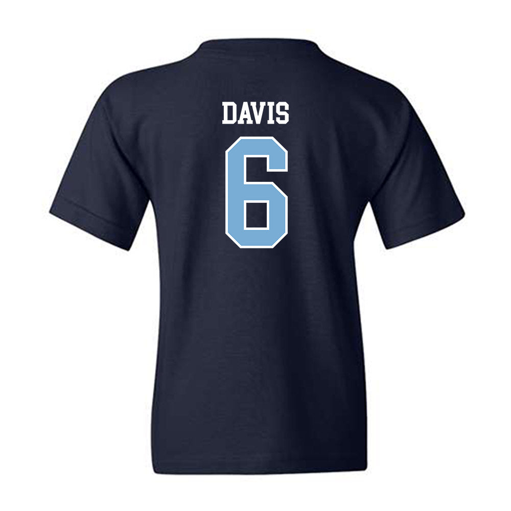UNC - NCAA Men's Basketball : Elijah Davis - Sports Shersey Youth T-Shirt-1