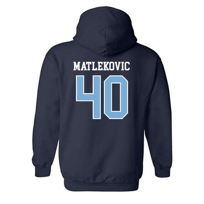 UNC - NCAA Men's Basketball : Ivan Matlekovic - Sports Shersey Hooded Sweatshirt-1