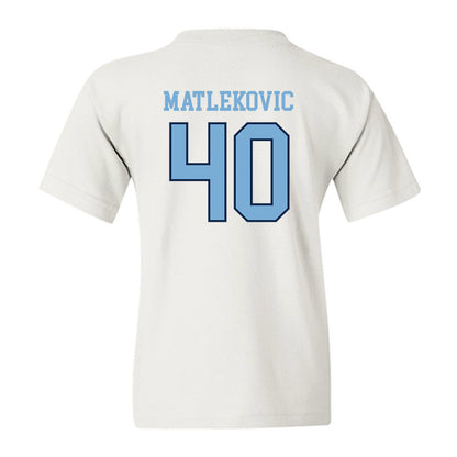 UNC - NCAA Men's Basketball : Ivan Matlekovic - Sports Shersey Youth T-Shirt-1