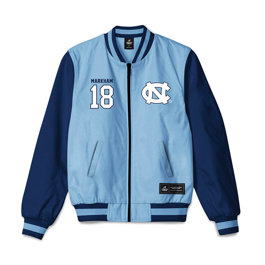 UNC - NCAA Women's Volleyball : Carly Markham - Bomber Jacket-0