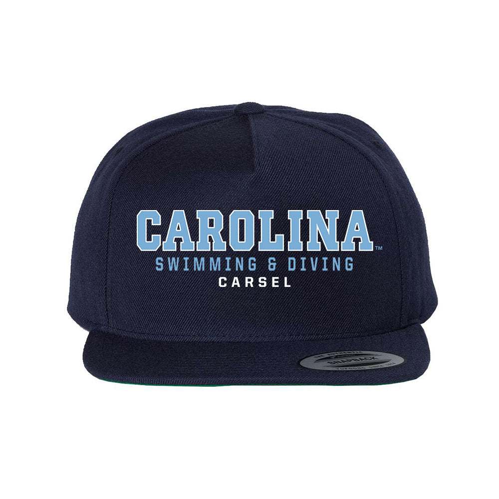 UNC - NCAA Men's Swimming & Diving : Isaac Carsel - Snapback Hat-0