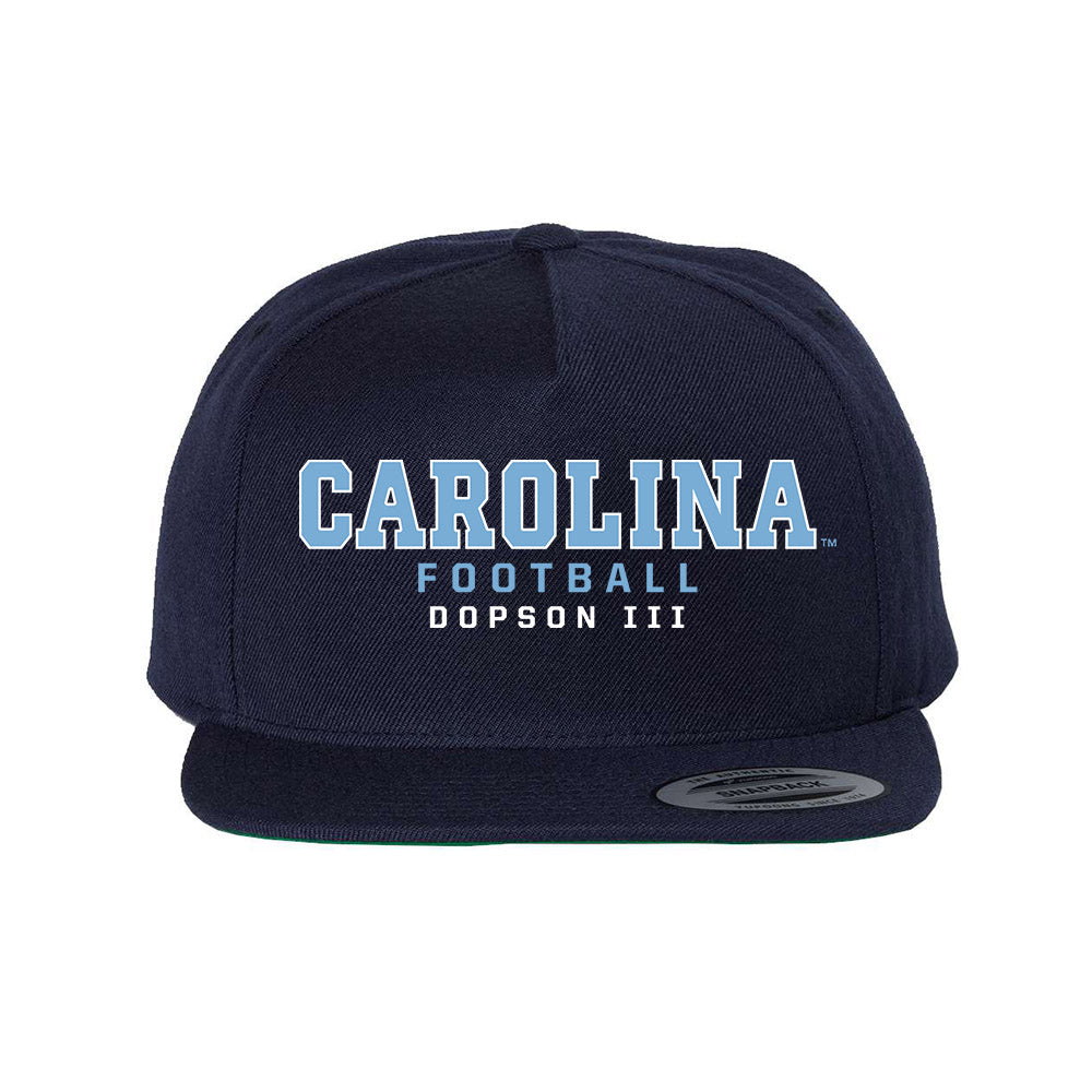 UNC - NCAA Football : Kenton Dopson III - Snapback Hat-0