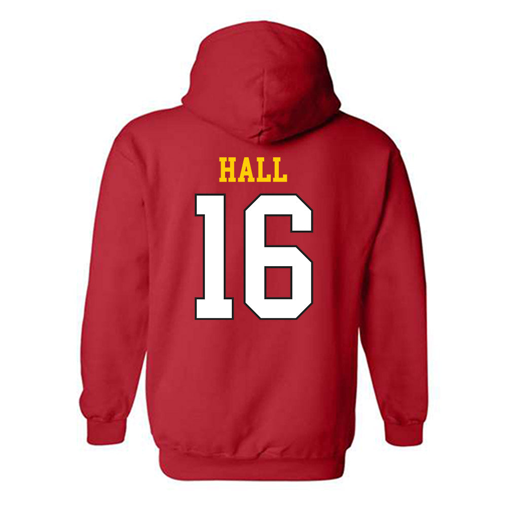 Maryland - NCAA Football : Damon Hall - Classic Shersey Hooded Sweatshirt-1