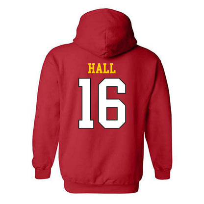 Maryland - NCAA Football : Damon Hall - Classic Shersey Hooded Sweatshirt-1