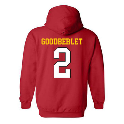 Maryland - NCAA Men's Lacrosse : Grady Goodberlet - Classic Shersey Hooded Sweatshirt-1