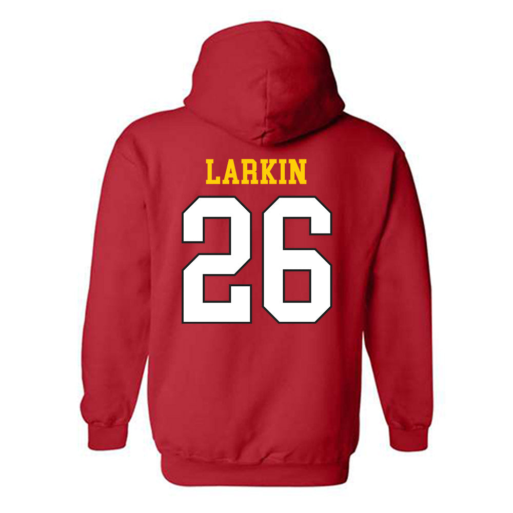 Maryland - NCAA Men's Lacrosse : AJ Larkin - Classic Shersey Hooded Sweatshirt-1