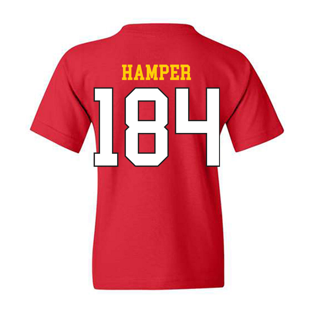 Maryland - NCAA Wrestling : Landon Hamper - Classic Shersey Youth T-Shirt-1