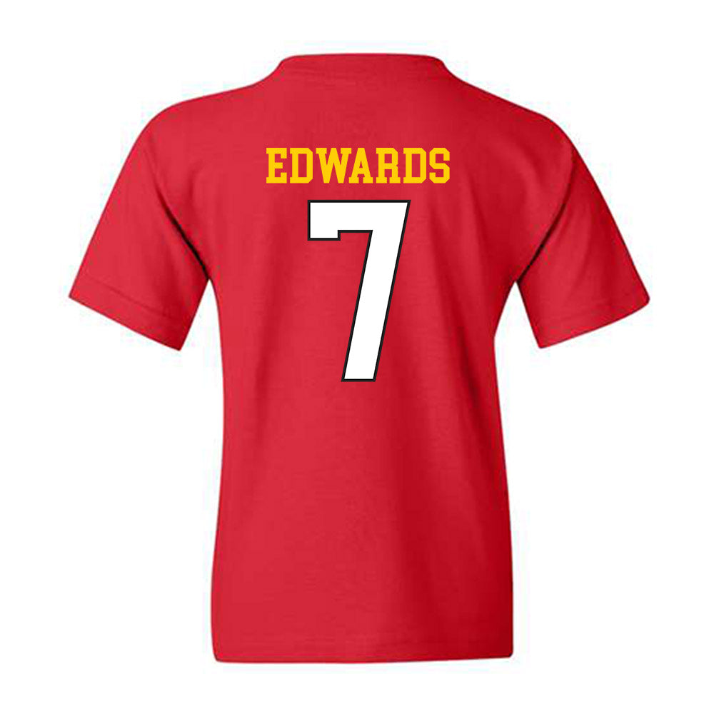 Maryland - NCAA Football : Gavin Edwards - Classic Shersey Youth T-Shirt-1