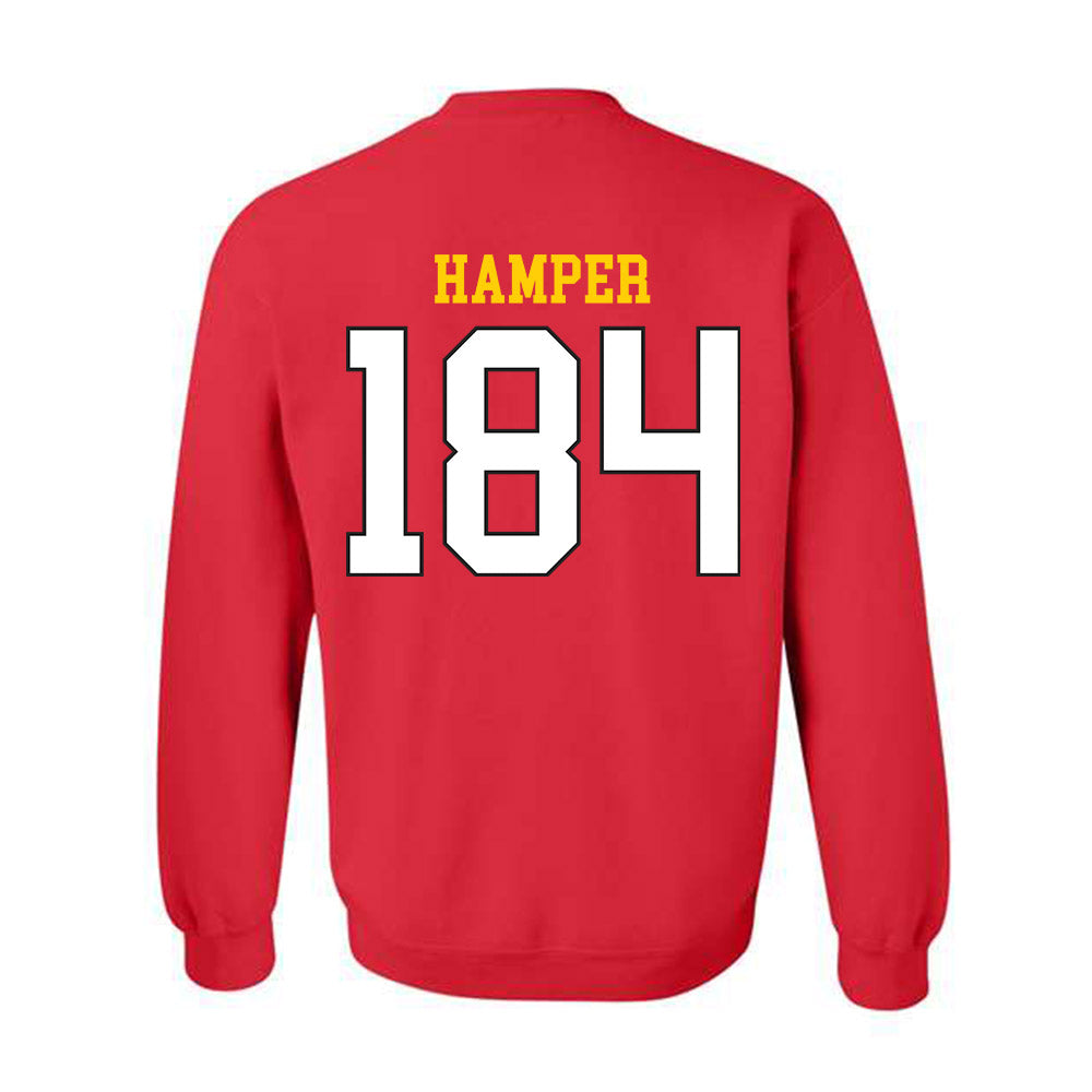 Maryland - NCAA Wrestling : Landon Hamper - Classic Shersey Crewneck Sweatshirt-1