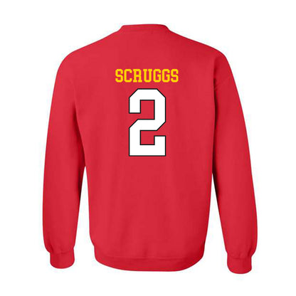 Maryland - NCAA Football : Lavain Scruggs - Classic Shersey Crewneck Sweatshirt-1
