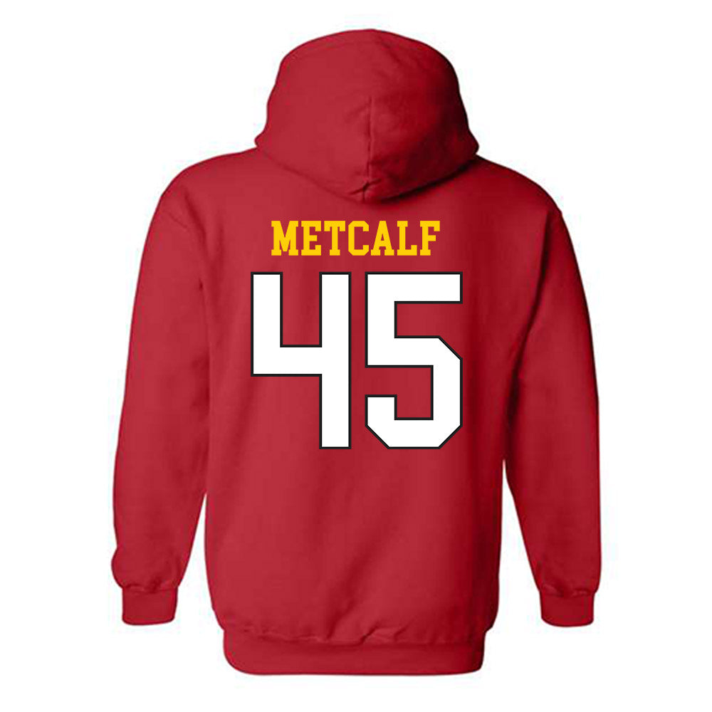 Maryland - NCAA Men's Basketball : Collin Metcalf - Classic Shersey Hooded Sweatshirt-1