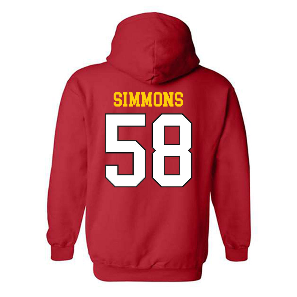 Maryland - NCAA Football : Joshua Simmons - Classic Shersey Hooded Sweatshirt-1