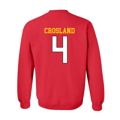 Maryland - NCAA Baseball : Jordan Crosland - Classic Shersey Crewneck Sweatshirt-1