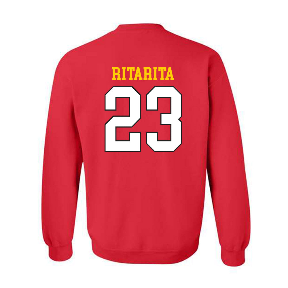 Maryland - NCAA Men's Soccer : Rocket Ritarita - Classic Shersey Crewneck Sweatshirt-1