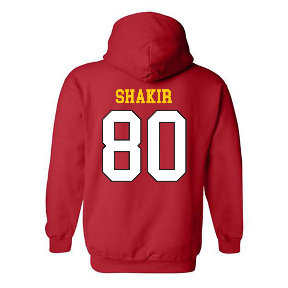 Maryland - NCAA Football : Ejani Shakir - Classic Shersey Hooded Sweatshirt-1