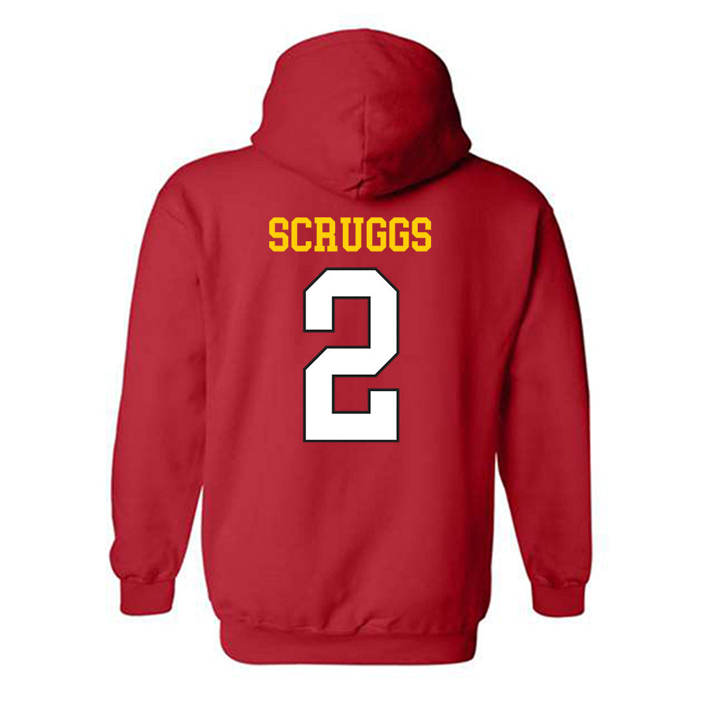 Maryland - NCAA Football : Lavain Scruggs - Classic Shersey Hooded Sweatshirt-1