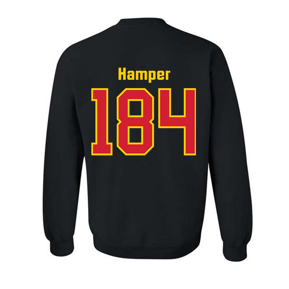 Maryland - NCAA Wrestling : Landon Hamper - Classic Shersey Crewneck Sweatshirt-1