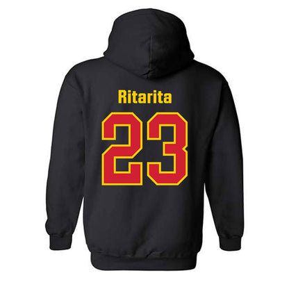 Maryland - NCAA Men's Soccer : Rocket Ritarita - Classic Shersey Hooded Sweatshirt-1