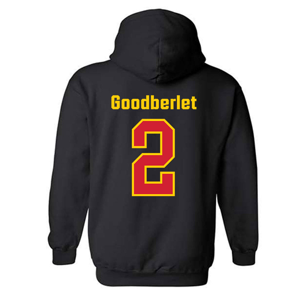 Maryland - NCAA Men's Lacrosse : Grady Goodberlet - Classic Shersey Hooded Sweatshirt-1