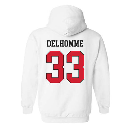 Maryland - NCAA Football : Messiah Delhomme - Classic Shersey Hooded Sweatshirt-1