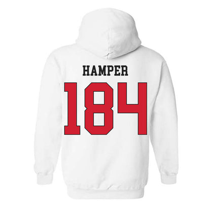 Maryland - NCAA Wrestling : Landon Hamper - Classic Shersey Hooded Sweatshirt-1