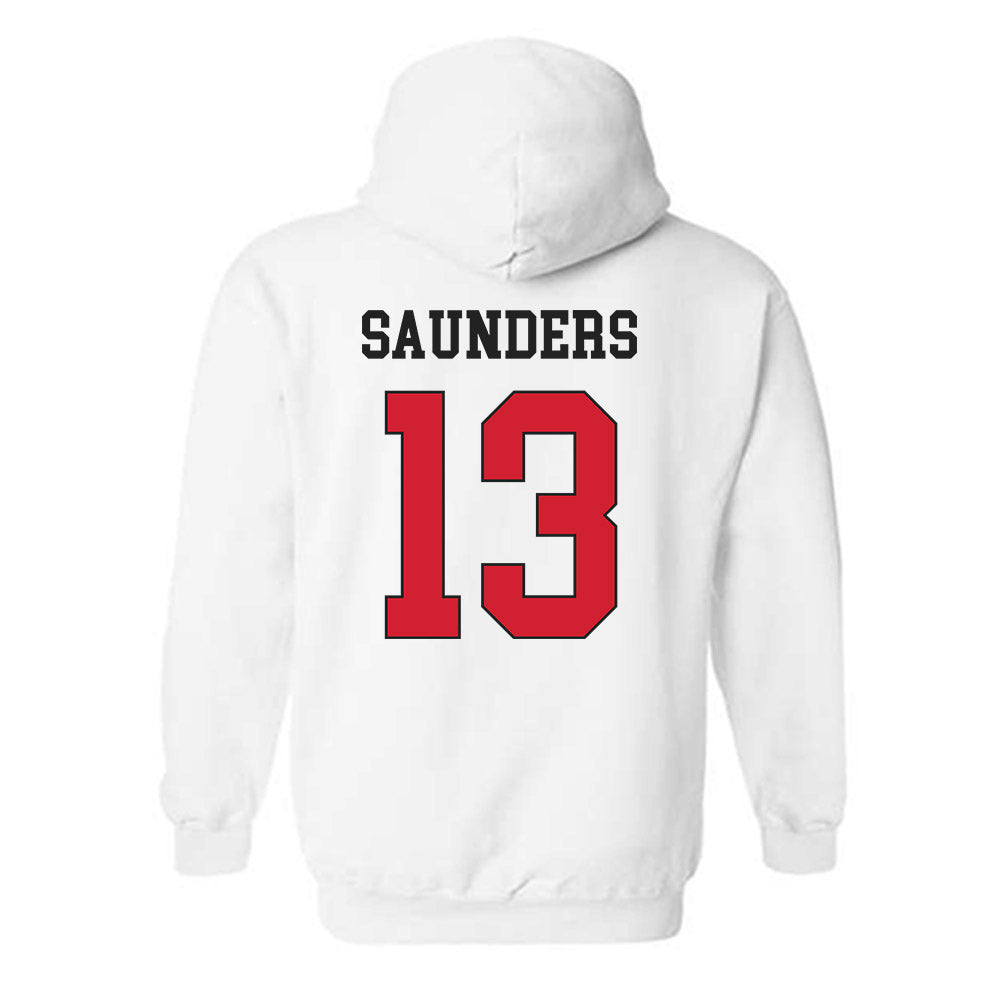 Maryland - NCAA Men's Basketball : Elijah Saunders - Classic Shersey Hooded Sweatshirt-1