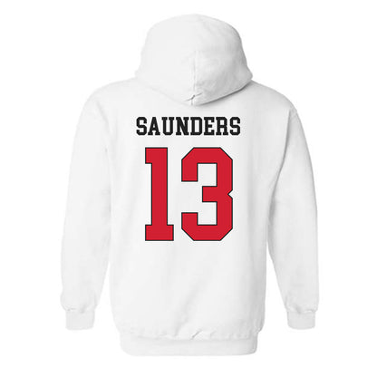 Maryland - NCAA Men's Basketball : Elijah Saunders - Classic Shersey Hooded Sweatshirt-1