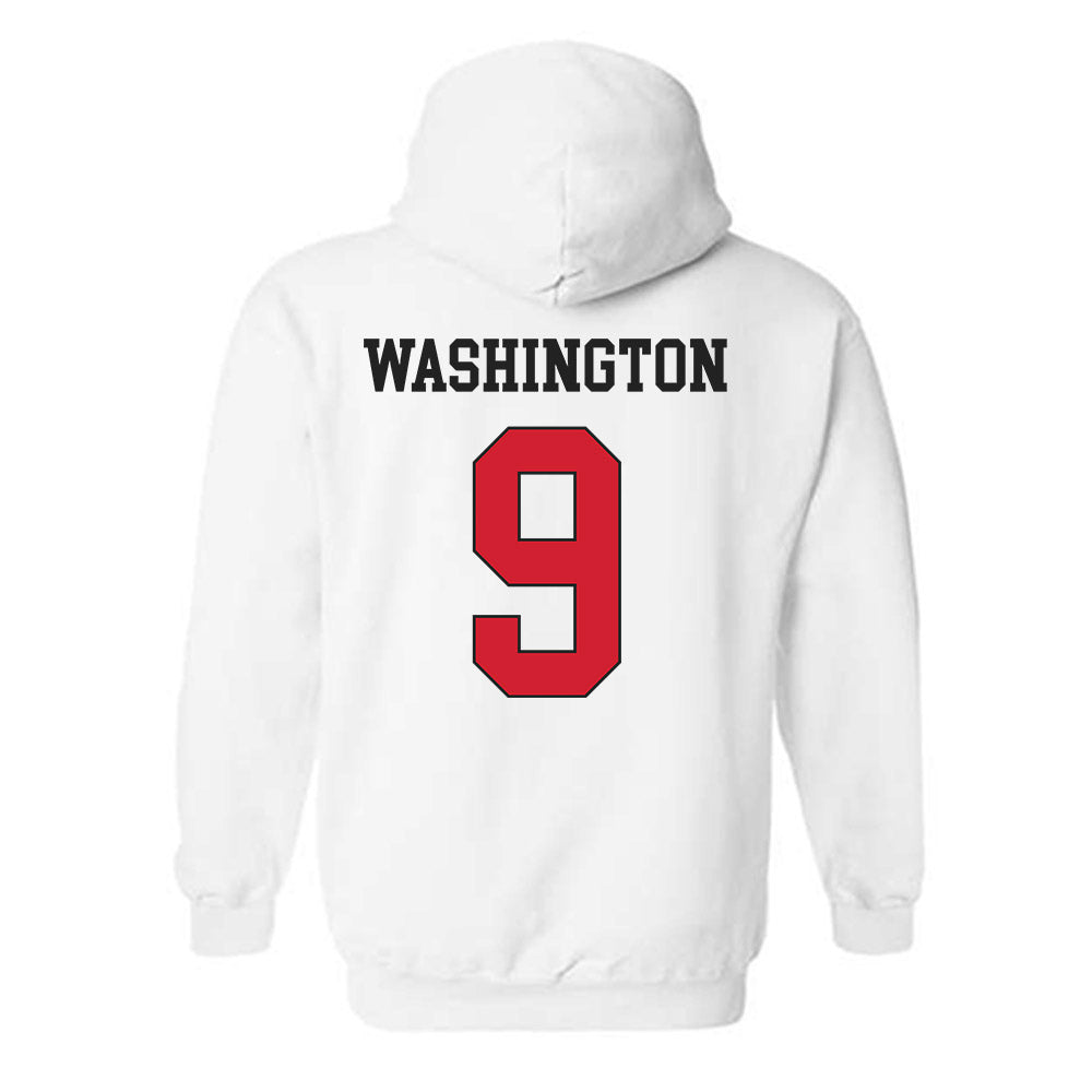 Maryland - NCAA Men's Basketball : Solomon Washington - Classic Shersey Hooded Sweatshirt-1