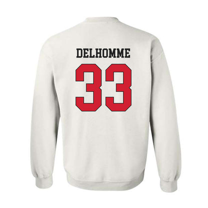 Maryland - NCAA Football : Messiah Delhomme - Classic Shersey Crewneck Sweatshirt-1