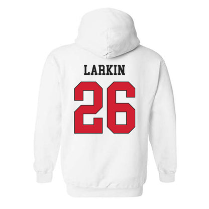 Maryland - NCAA Men's Lacrosse : AJ Larkin - Classic Shersey Hooded Sweatshirt-1