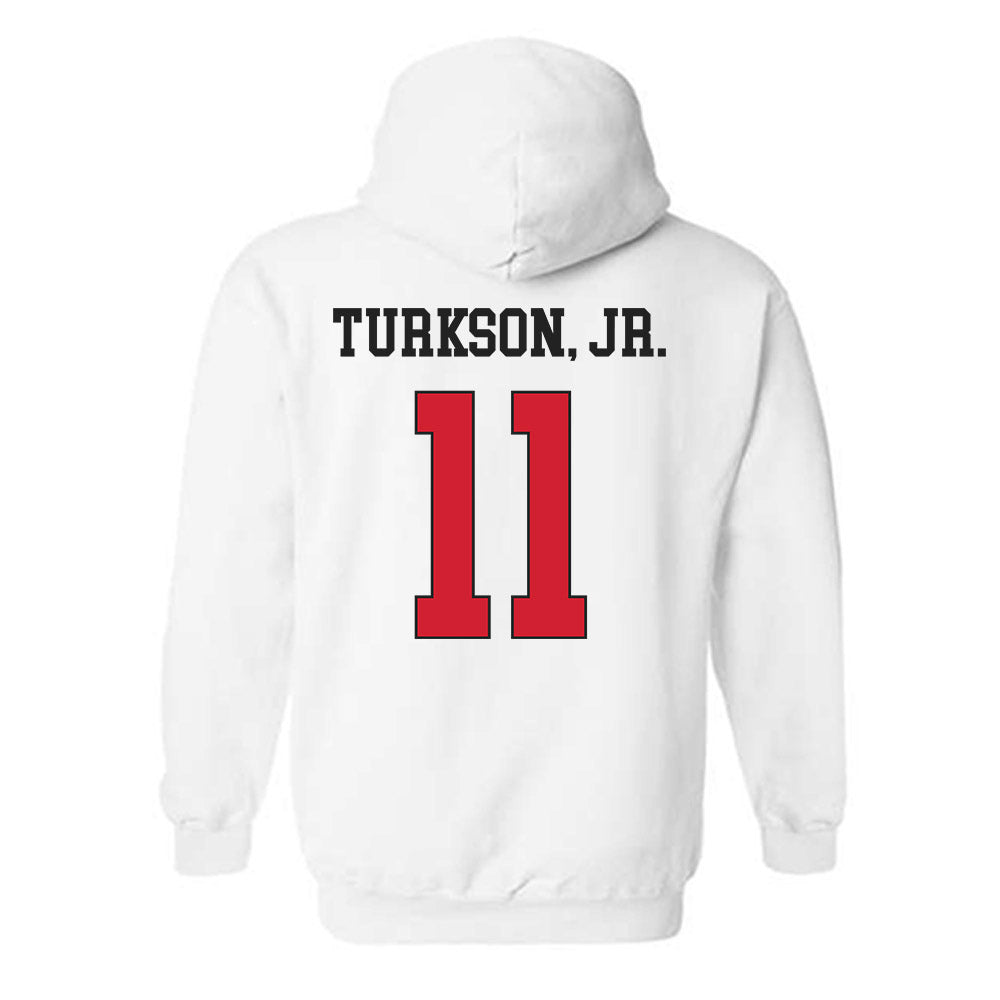 Maryland - NCAA Men's Basketball : George Turkson, Jr. - Classic Shersey Hooded Sweatshirt-1