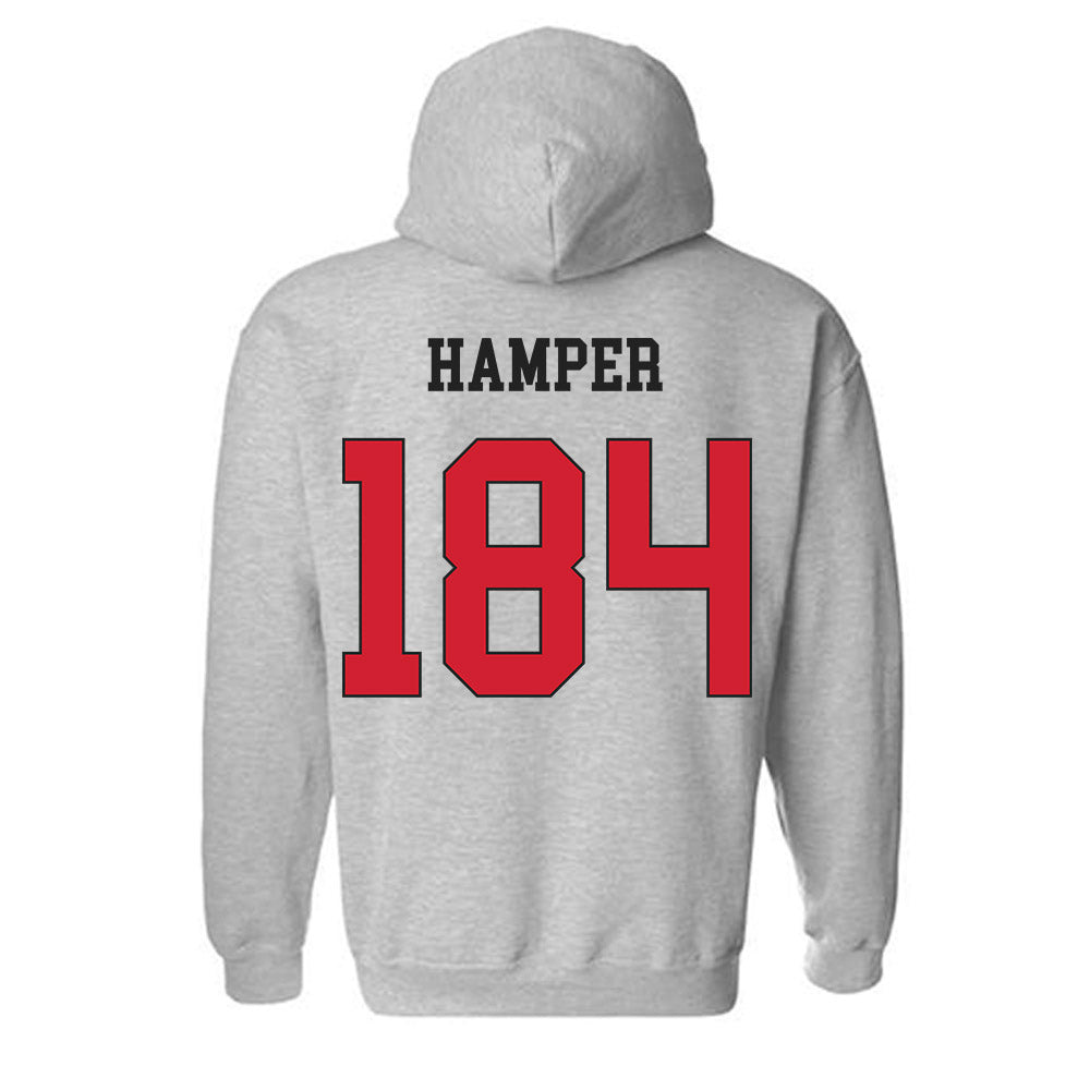 Maryland - NCAA Wrestling : Landon Hamper - Classic Shersey Hooded Sweatshirt-1