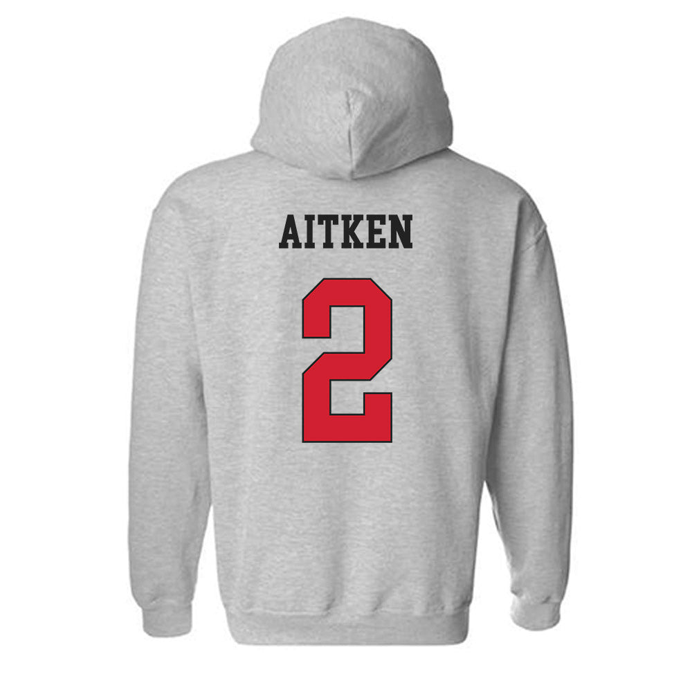 Maryland - NCAA Men's Lacrosse : Aidan Aitken - Classic Shersey Hooded Sweatshirt-1
