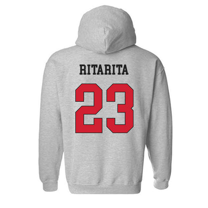 Maryland - NCAA Men's Soccer : Rocket Ritarita - Classic Shersey Hooded Sweatshirt-1