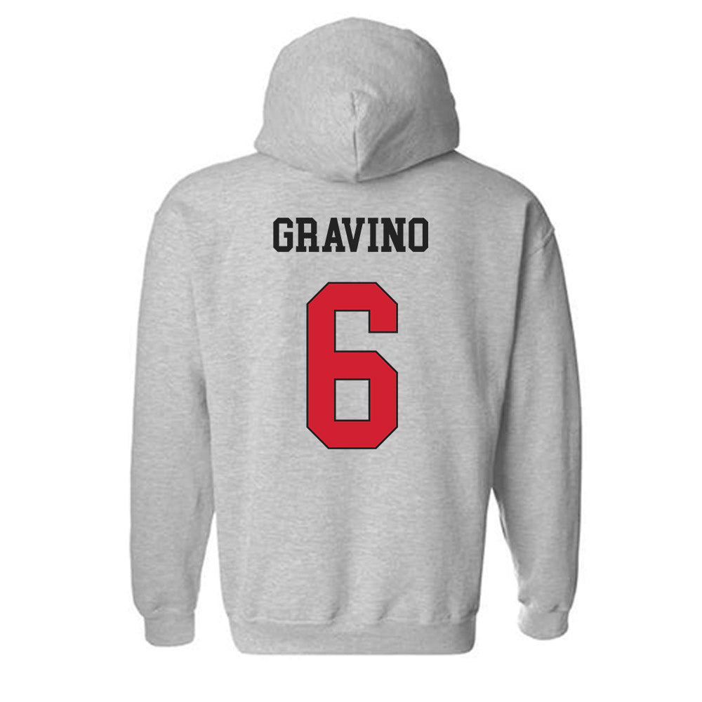 Maryland - NCAA Men's Lacrosse : Thomas Gravino - Classic Shersey Hooded Sweatshirt-1