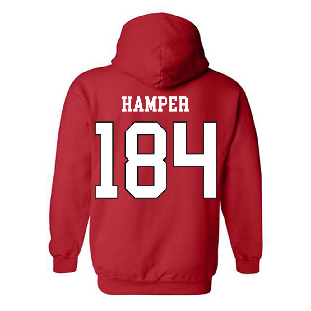 Maryland - NCAA Wrestling : Landon Hamper - Classic Shersey Hooded Sweatshirt-1