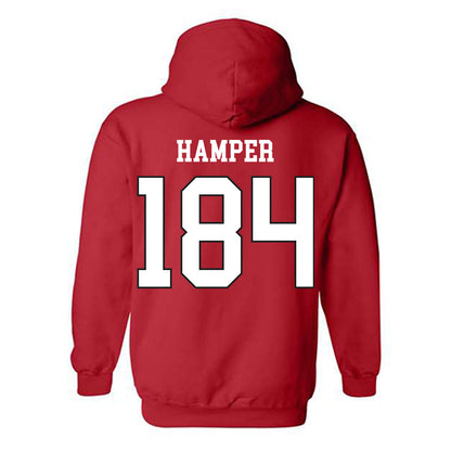 Maryland - NCAA Wrestling : Landon Hamper - Classic Shersey Hooded Sweatshirt-1
